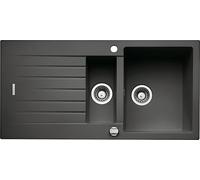 Fregadero NABER ANGOLA 150, de acero inoxidable, con grifo giratorio cromado / Fregadero encimera / Ancho de mueble de 60 cm