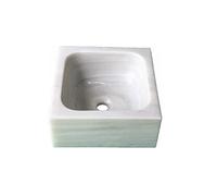 FREGADERO O LAVABO DE MÁRMOL BLANCO MACAEL - 40cm X 40cm
