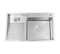 Fregadero para lavar ropa, fregadero de acero inoxidable para el hogar con tabla de lavar, fregadero para lavar ropa con tabla de lavar para lavaderos, salas de servicio, cocinas, balcones