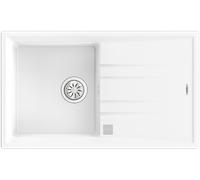 Teka Fregadero sobre encimera TEGRANITE STONE 50 B-TG 1C 1E V.AUTO Blanco 1 cubeta con escurrido