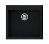 Fregadero Smeg VZ57N Granito Negro 1 cubeta Estética Universal - Fregaderos