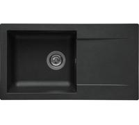 Fregadero STRADOUR de EINNA, color "paja" (SMC BLACK STRAW - 06), con un solo bol, dimensiones 78 x 43,5 cm, con desagüe manual