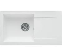 Fregadero STRADOUR de EINNA, modelo SMC WHITE UNI - 17, con 1 cuba, dimensiones 78 x 43,5 cm, sistema de vaciado manual