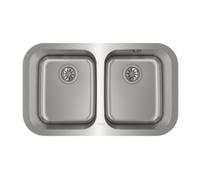 Fregadero Teka BE 2C 780 Inox 2 cubetas 200 mm - Fregaderos