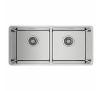 Fregadero Teka Be Linea RS15 2C 860 - Acero inoxidable, Bajo encimera, 2 cubetas