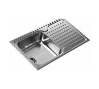Fregadero Teka Classic 1C 1E - Acero inoxidable, reversible, 1 cubeta
