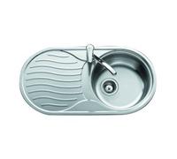 Fregadero Teka DR-80 1C 1E I Inox Cubeta redonda Escurridor izq. - Fregaderos