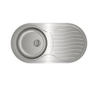 Fregadero Teka DR-80 1C 1E REV Inox Cubeta redonda Mueble 45 cm - Fregaderos