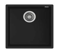 Fregadero Teka Square 40.40 TG - Negro, bajo encimera, 1 cubeta