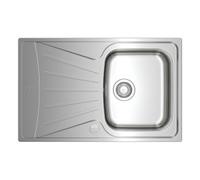 Teka StarBright 45 E-XP 1C 1E - Pack de fregadero 1 Cubeta y Grifo UNI 9310 Encastrado Mueble 45 Cm
