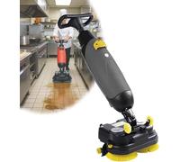 Fregadora-Secadora De Suelos Comercial Compacta De Conductor AcompañAnte,BateríA De Litio Recargable InaláMbrica, DireccióN De 360° Para Talleres Gray