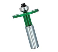 Fresa de 12/12,7 mm con vástago en T con rodamiento superior, ranura de madera, herramienta de carpintería, ranura para carpintería
