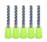 Fresa de extremo cuadrado de carburo de 4 mm para aplicaciones de cobre de aluminio, 3 flautas, diámetro de corte, vástago de 4 mm, revestimiento DLC, puntas de fresado CNC, puntas de fresado de