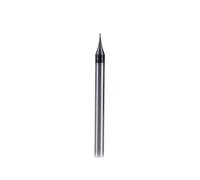 Fresa de extremo plano Micro de 2 flautas, Mini fresa CNC de 0,2-0,9mm, vástago de 4mm, fresa de extremo de carburo de tungsteno, 1 ud.
