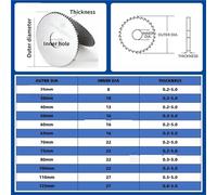 Fresa de hoja de sierra circular de carburo sólido de acero de tungsteno | Circular saw blade(20mm-d6,0.9mm)