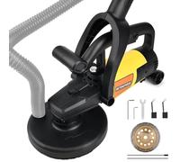 Fresa de hormigón de 3800 W con cabezal de lijado de diamante de 180 mm y campana de aspiración para pared y hormigón