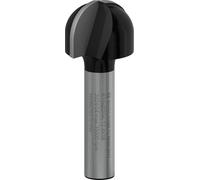 Fresa de ranura con dos filos, con insertos de metal duro, diámetro del vástago: 8 mm, radio/diámetro: 10 mm