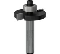 Fresa de ranura con rodamiento de bolas de arranque, de metal duro, de doble filo, con un diámetro de eje de 8 mm y un radio/diámetro de 6 mm