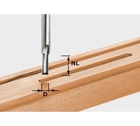 Fresa de ranurar Festool HW S8 D10/25 10 x 25 x 60 x 8 mm ( 490960 ) para fresadora OF 900, OF 1000, OF 1010, OF 1010 R, OF 1400, OF 2000, OF 2200