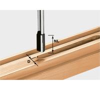 Fresa de ranurar Festool HW S8 D30/20 30 x 20 x 60 x 8 mm ( 490976 ) para fresadora OF 900, OF 1000, OF 1010, OF 1010 R, OF 1400, OF 2000, OF 2200