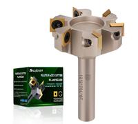 Fresa para madera, tipo "plankenfrees", con vástago de 12 mm, diámetro de corte de 50,8 mm, recubrimiento niquelado, 6 filos, fresa de giro, fresa CNC para fresadora de mesa, accesorios para madera