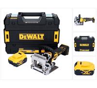 Fresa plana sin cable DeWalt DCW 682 NT 18 V 102 x 20 mm sin escobillas + 1x batería recargable 5,0 Ah + TSTAK - sin cargador