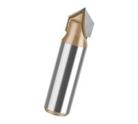 Fresa profesional de ranura en V de 90 grados, carpintería, punta de fresa de tallado, vástago redondo de 12 mm, herramienta de corte de alta precisión, herramienta de corte de ranura en V de alta