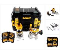 Fresadora combinada a batería DeWalt DCW 604 NT 18 V 55 mm + juego de fresas de 12 piezas en TSTAK, sin batería ni cargador