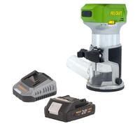 Fresadora multifunción a batería Procraft POB24bb 20 V 6/8 mm sin escobillas + 1 batería de 2,0 Ah + cargador