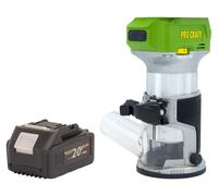 Fresadora multifunción a batería Procraft POB24bb 20 V 6 / 8 mm sin escobillas + 1 batería de 4,0 Ah - sin cargador
