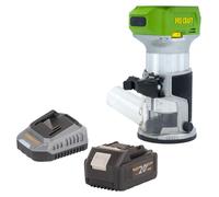 Fresadora multifunción con batería Procraft POB24bb 20 V 6 / 8 mm sin escobillas + 1 batería de 4,0 Ah + cargador