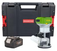 Fresadora multifunción con batería Procraft POB24bb 20 V 6/8 mm sin escobillas + 1 batería de 4,0 Ah + maletín RHINO Toolcase - sin cargador