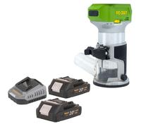 Fresadora multifunción con batería Procraft POB24bb 20 V 6/8 mm sin escobillas + 2 baterías de 2,0 Ah + cargador