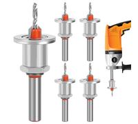 Fresas de Bisel Herramientas de Carpintería Ajustables | Fresadora para tornillos de madera para armario, dispositivo, terraza, bisagra de puerta, carpintería, mecánicos y hombres