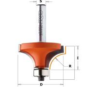 CMT Orange Tools Fresa cóncava 938.317.11 con rodamiento HM s 8 d 31.7 r 9.5 5 V Gris/Naranja