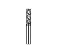Fresas de metal duro， Fresa de carburo HRC70 A39 for aleación de titanio, 4 ranuras, revestimiento plano, fresa de extremo de acero de tungsteno, 50-150 mm for acero(8.0x50x8x150)