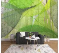 Fresco Minimalista Vegetal Hojas Verdes Textura 3D Papel Pintado Pared Fácil Instalación Oficina Sala Estar Sofá Dormitorio TV Fondos Decoración-430cm×300cm