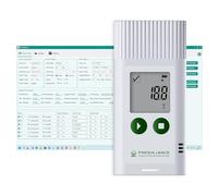 Freshliance Registrador de datos de humedad y temperatura, registrador de humedad de temperatura reutilizable USB con informe PDF CSV, termómetro higrómetro digital para refrigerador de 35000 puntos