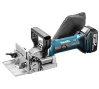 Frezadora/Lameladora Makita de 18V, 2 baterías de 3,0Ah, con maletín Makpac, modelo DPJ180RFJ