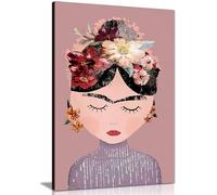 Frida - Lienzo impreso en versión pastel, cuadros enmarcados para decoración del hogar, 46 x 31 cm