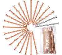 Frienda 20 Clavos de Cobre para Matar árboles, raíz de tocón, Puntas de uñas de 3.5 Pulgadas de Largo para Matar árboles, Picos de eliminación de tocones con 2 Clavos de Acero Grandes de 3.5 Pulgadas