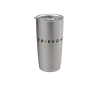 Friends Logo Vaso térmico de acero inoxidable de doble pared