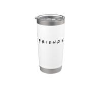 Friends Logo Vaso térmico de acero inoxidable de doble pared