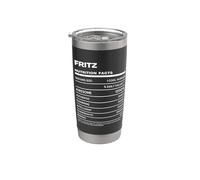 Fritz Datos de Nutrición Nombre Gracioso Vaso térmico de acero inoxidable de doble pared