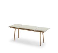 Fritz Hansen Banco Georg Roble sin tratar. incluye cojín beige