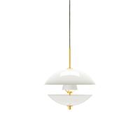 Clam Lámpara Colgante Blanco/Latón Ø44