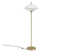 Fritz Hansen Lámpara de pie Clam 128 cm Opal-brass