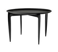 Fritz Hansen Mesa con bandeja Foldable Ø60 cm negro
