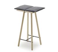 Fritz Hansen Taburete de bar Georg bajo Roble