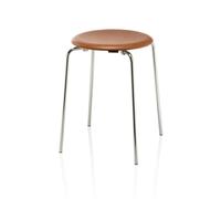 Fritz Hansen Taburete Dot cuero Wild leather walnut